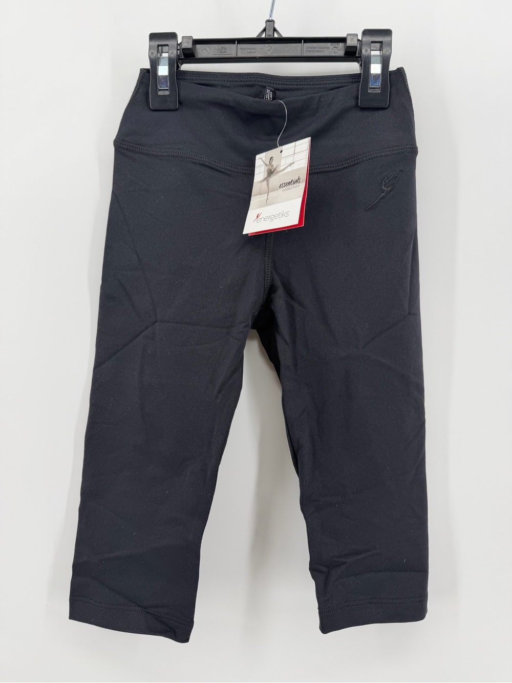 Energetiks Girls Black Leggings Capri NEW Size Small